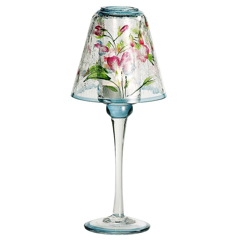 tea light holder lamp with shade