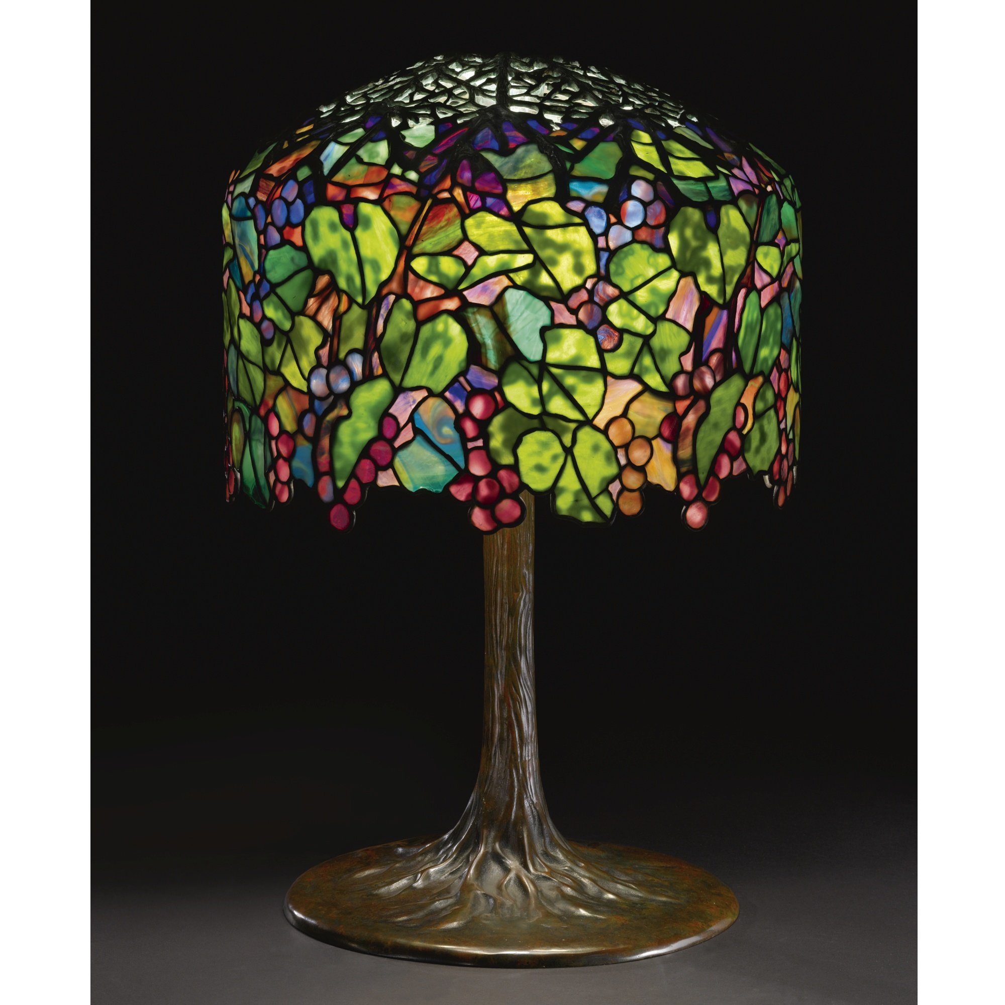 Grape tiffany table lamp 4