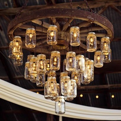 How to make a wagon wheel chandelier