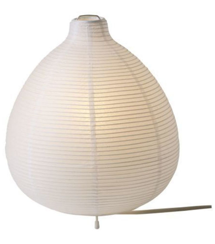 table lamp with paper shade