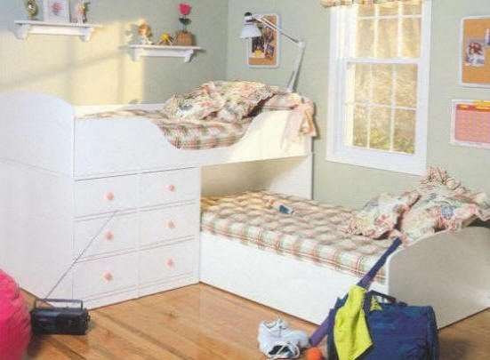 right angle bunk beds