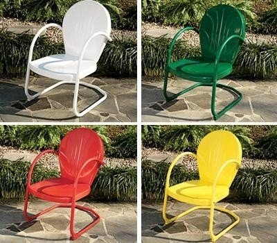 Metal garden chairs 26