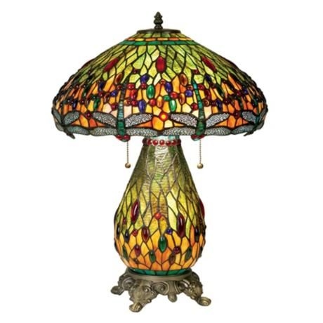 Robert louis tiffany dragonfly night light table lamp glo lampsplus