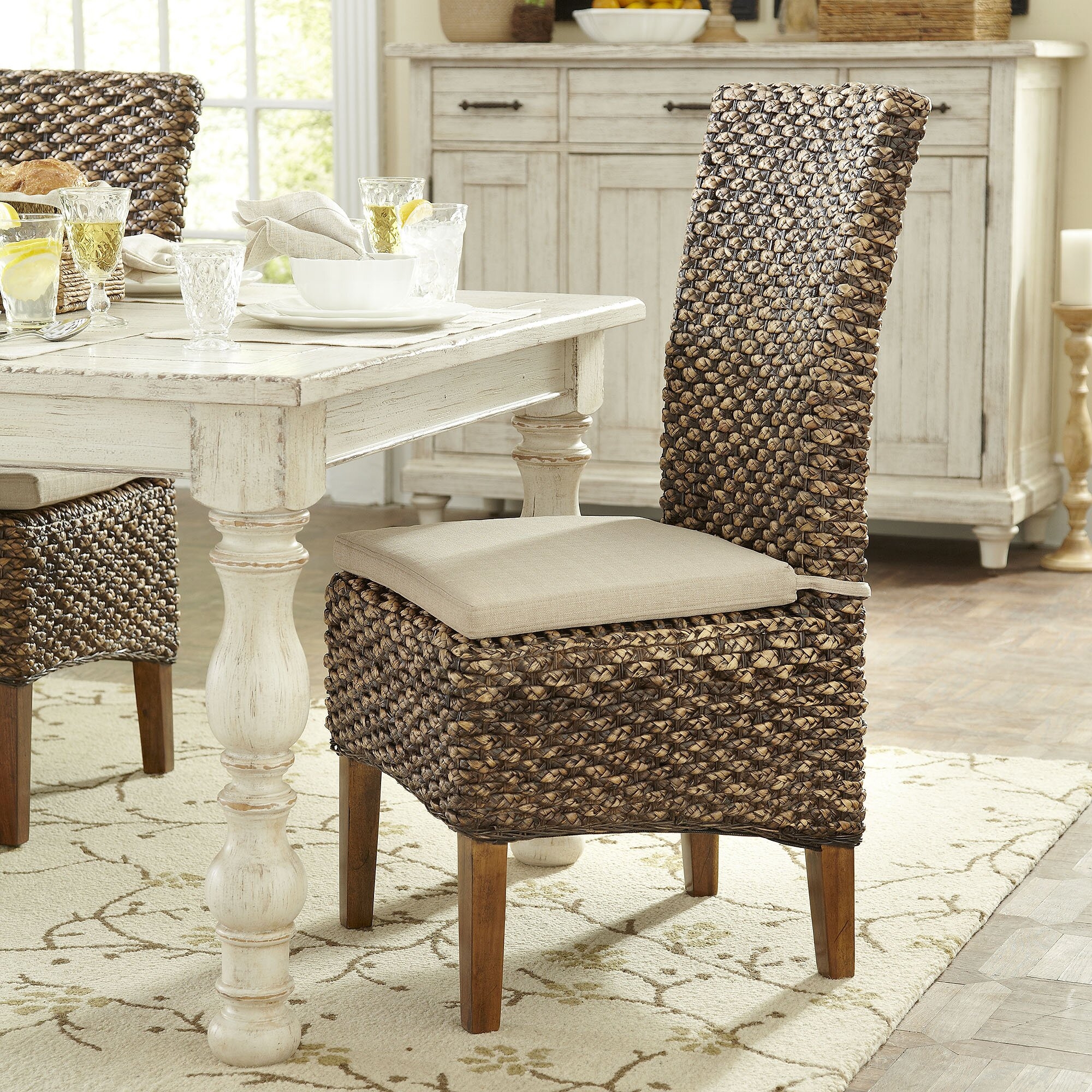 Seagrass dining chairs 10