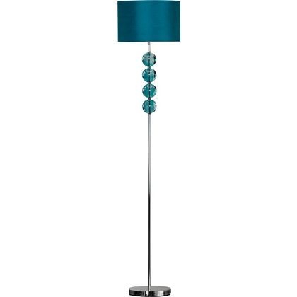 Stacked glass ball floor lamp