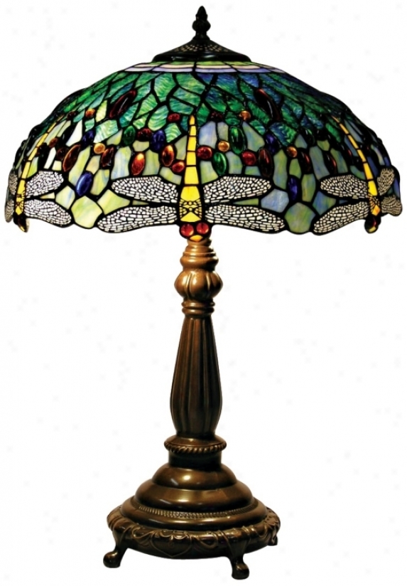 Tiffany style owl lamp