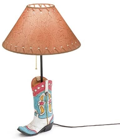 Western Cowgirl Boot Table Lamp Great Western Room Decor for Our Girls