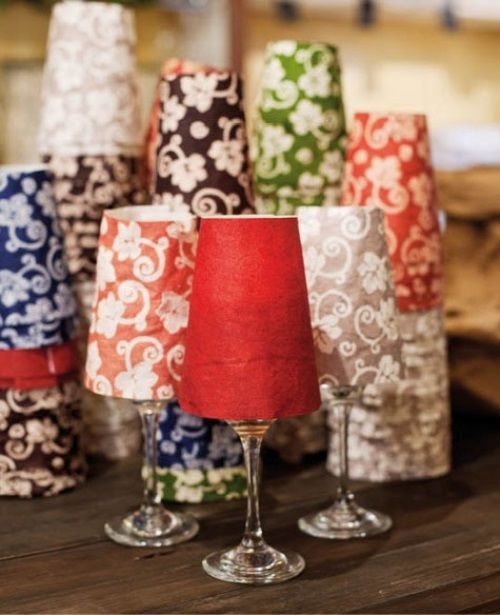 Wine glass lamp shades paper lamp shade for your wine