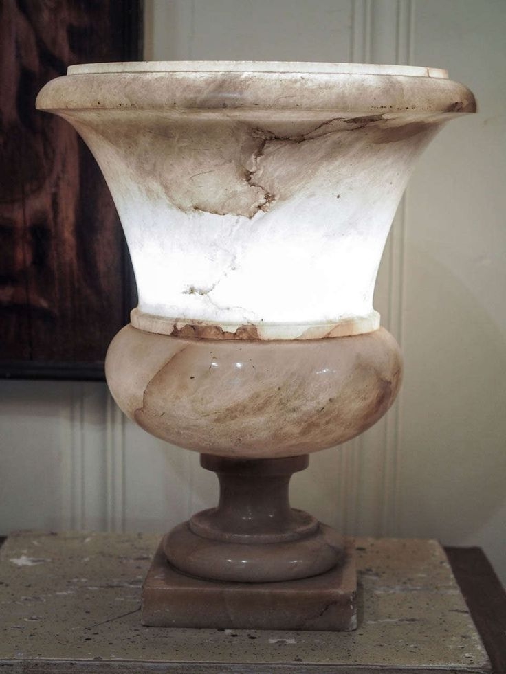 Alabaster urn lamp 6