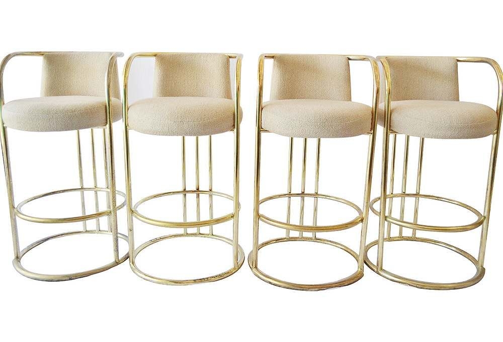 Brass modern bar stool 3