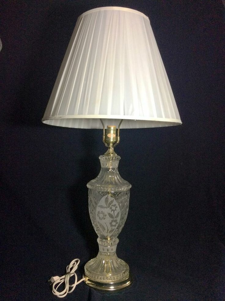 lead crystal table lamps