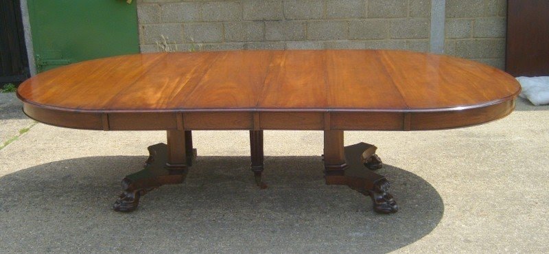 Large round dining table seats 12