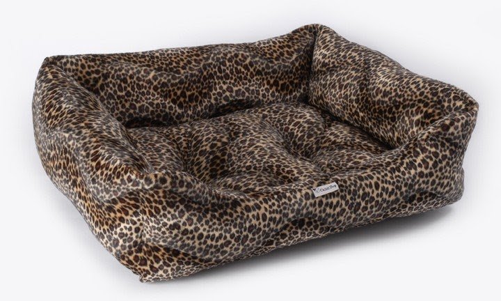 Leopard print dog bed 2