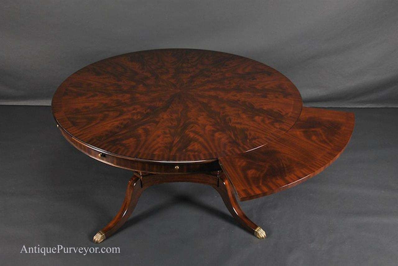 Room table with leaf image large round dining room table