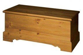 Solid wooden storage box or toy chest finished in our