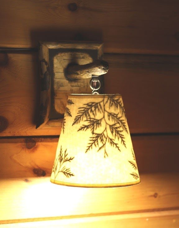 These beautiful hanging wall sconces are handmade in the adirondacks