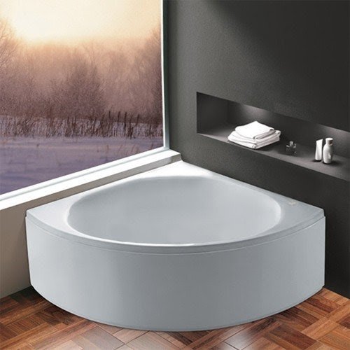 Tub potential 77 wray freestanding acrylic corner air bath tub