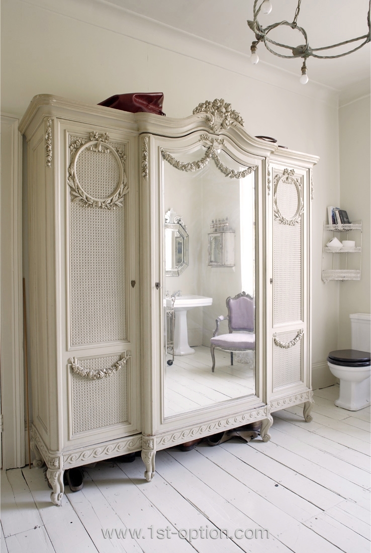 Mirrored Armoire Wardrobe - Foter