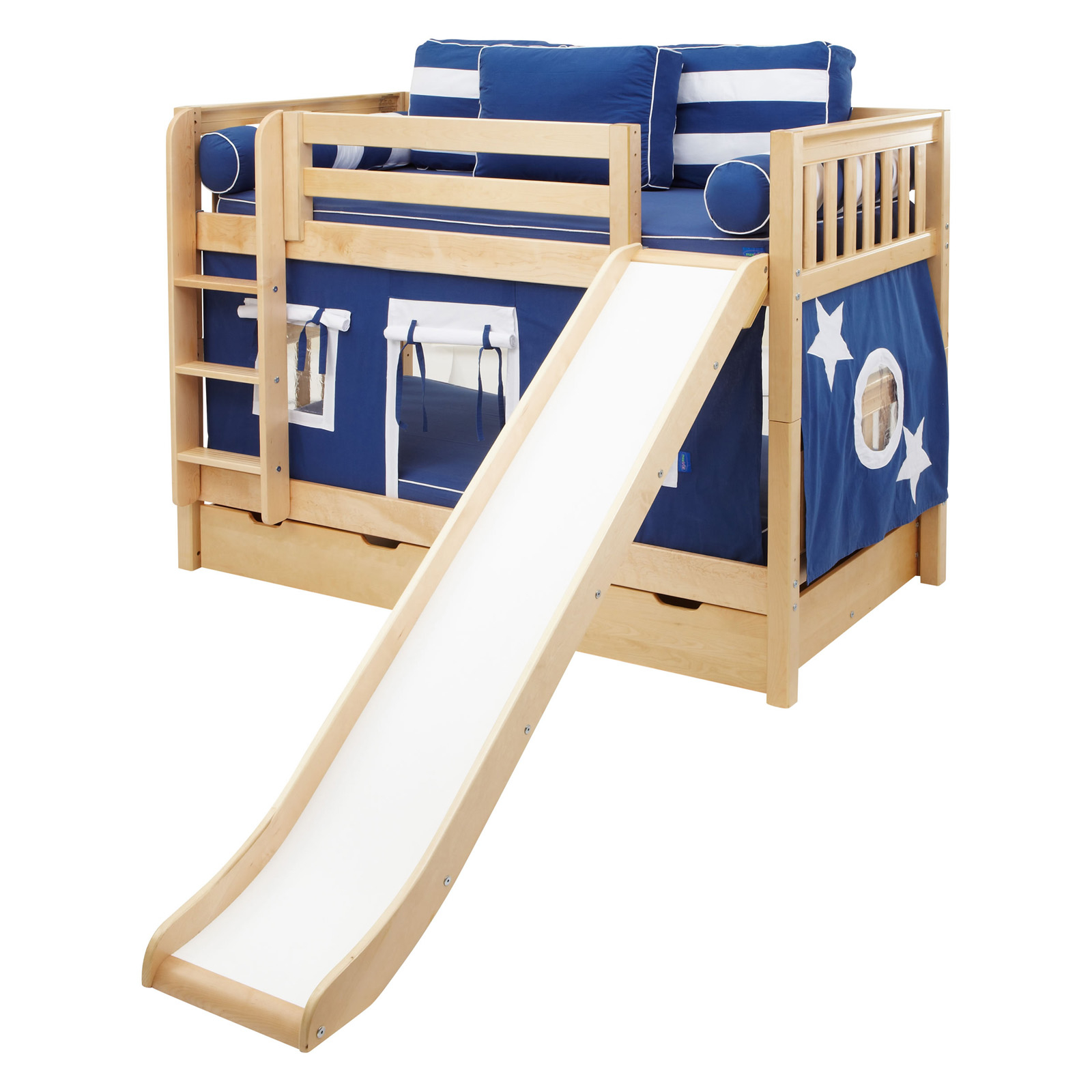 Bunk beds with a slide