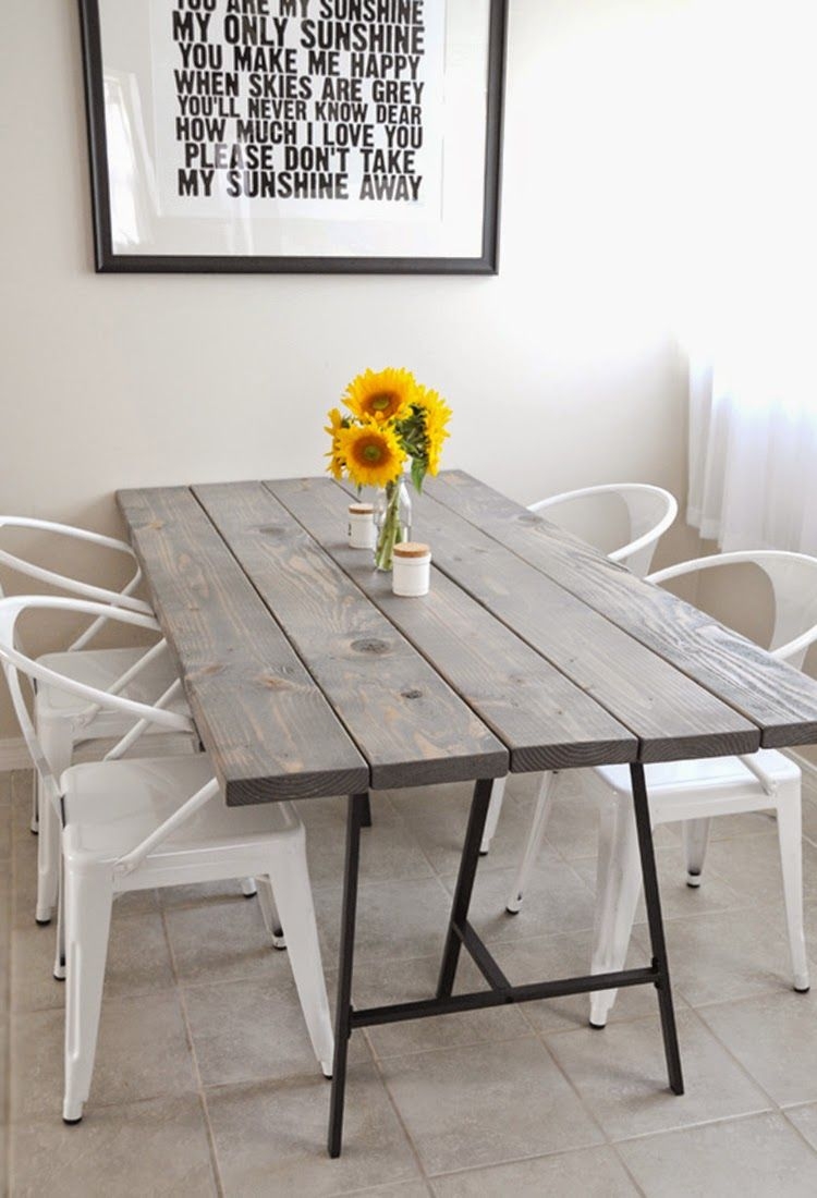 Rustic Industrial Dining Table Foter   Rustic Industrial Dining Table 8 