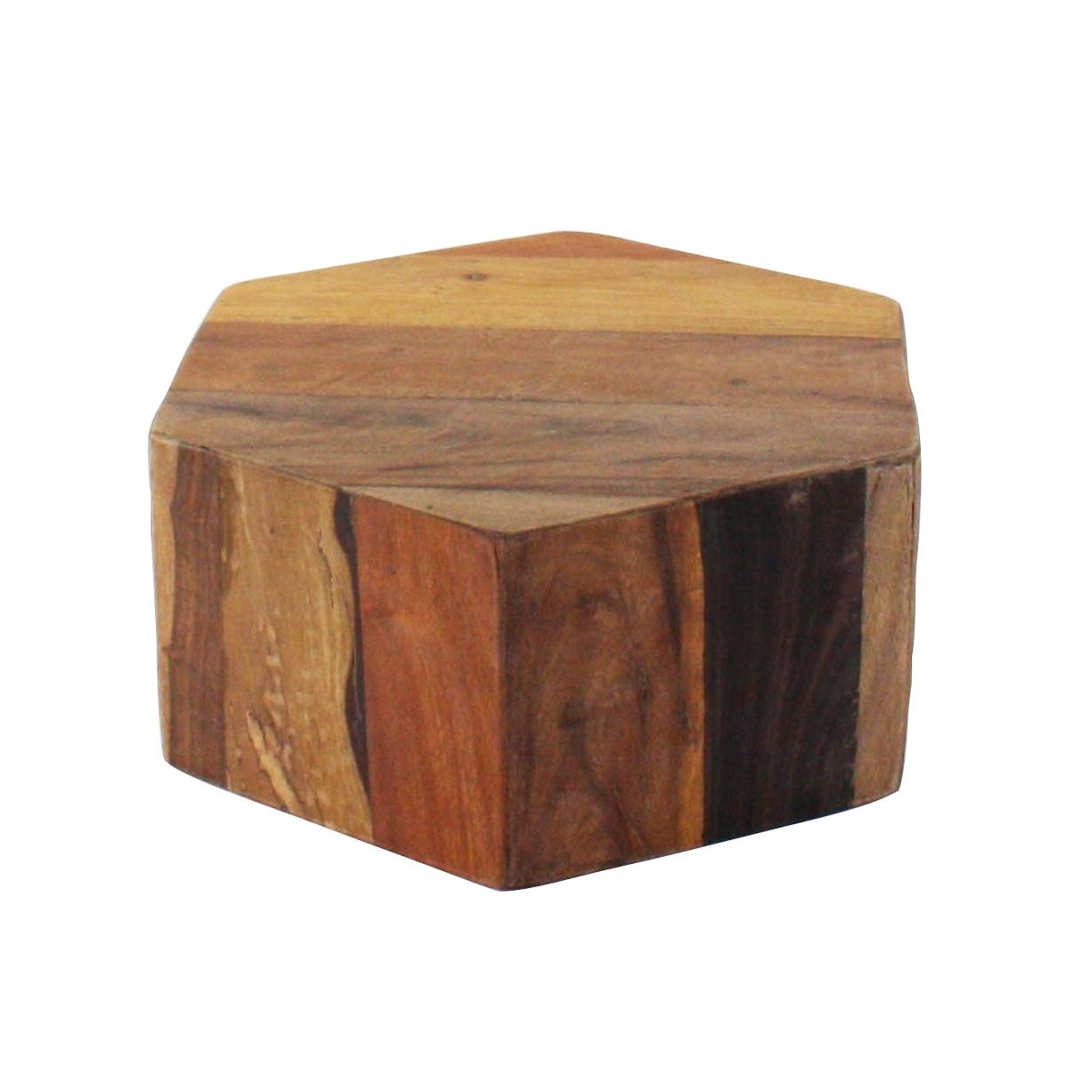 Short wooden stool