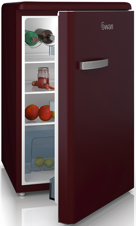 Swan retro larder fridge red wine sr11030wrn jpg