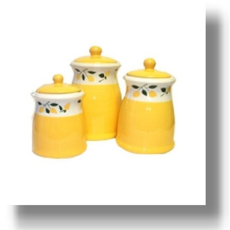 Yellow Kitchen Canisters Foter   Yellow Kitchen Canisters 2 