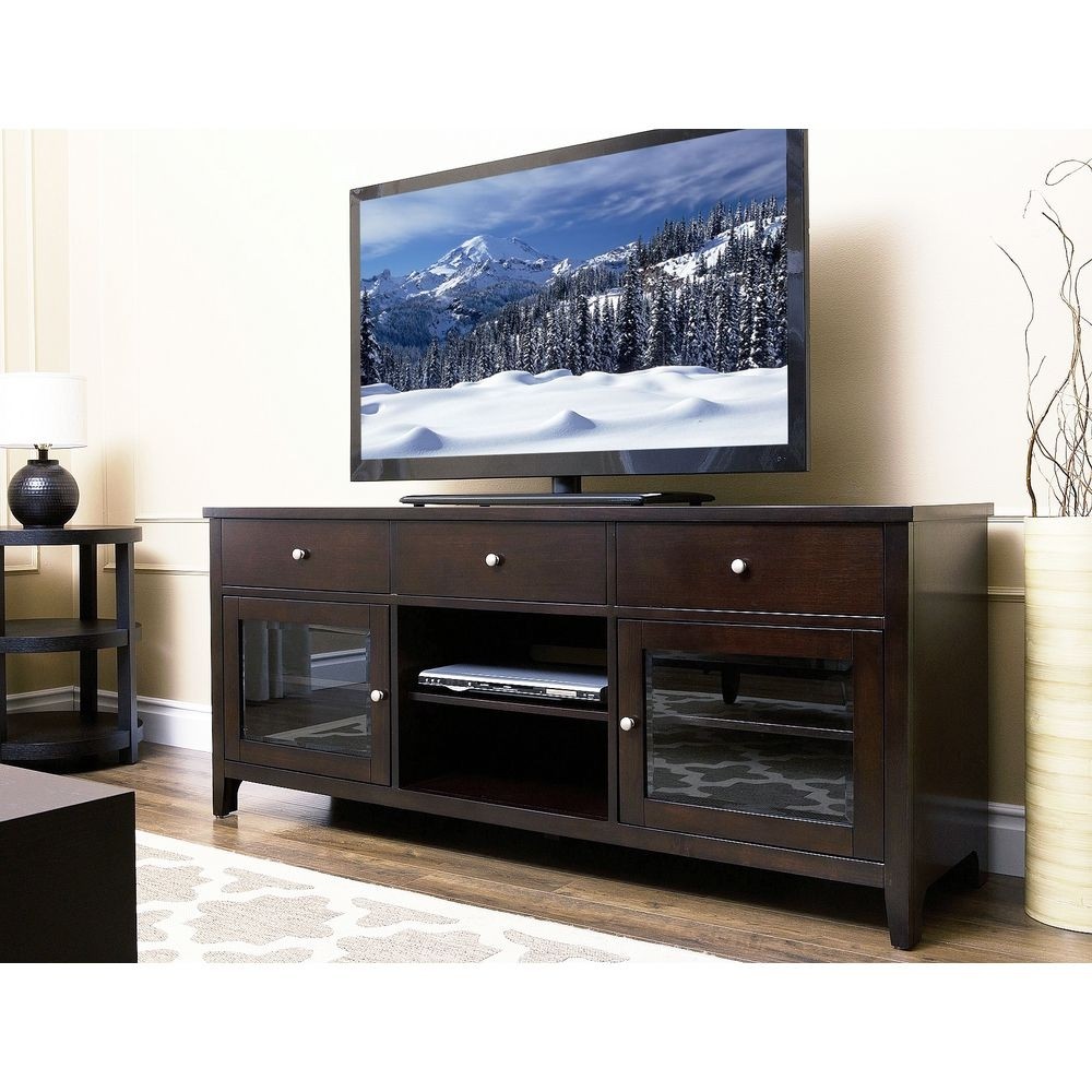 Abbyson living carmen 64 inch espresso wood tv console complete