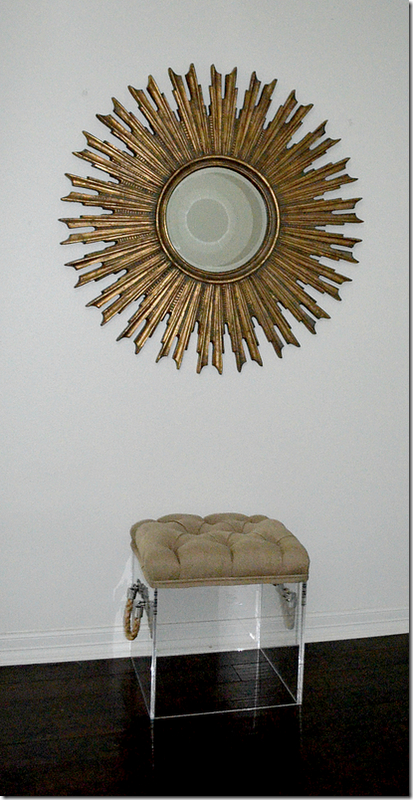 Acrylic vanity stools