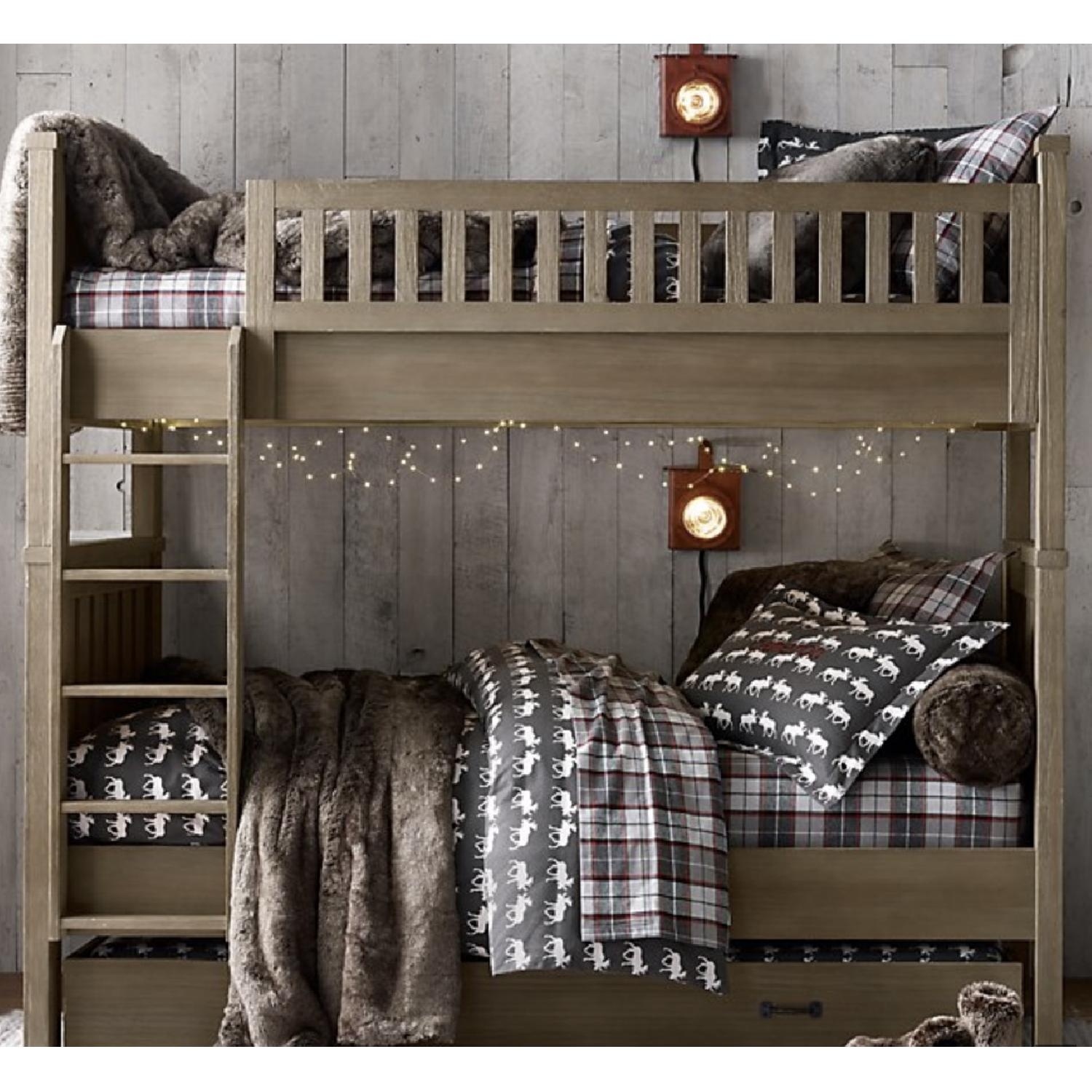 Classic bunk bed cozy flannel bedding the perfect wintry retreat