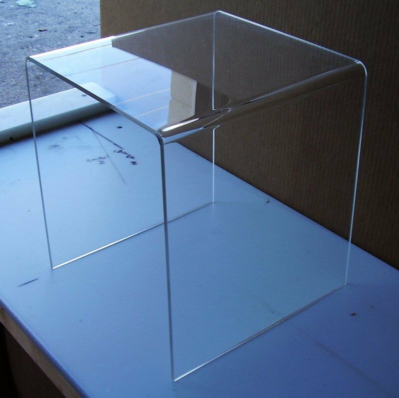 Clear acrylic end table 1