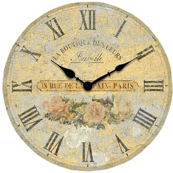 Unique Kitchen Wall Clocks Ideas On Foter   Clocks O Wall Clocks O Boutique Roses Decorative Vintage Kitchen 