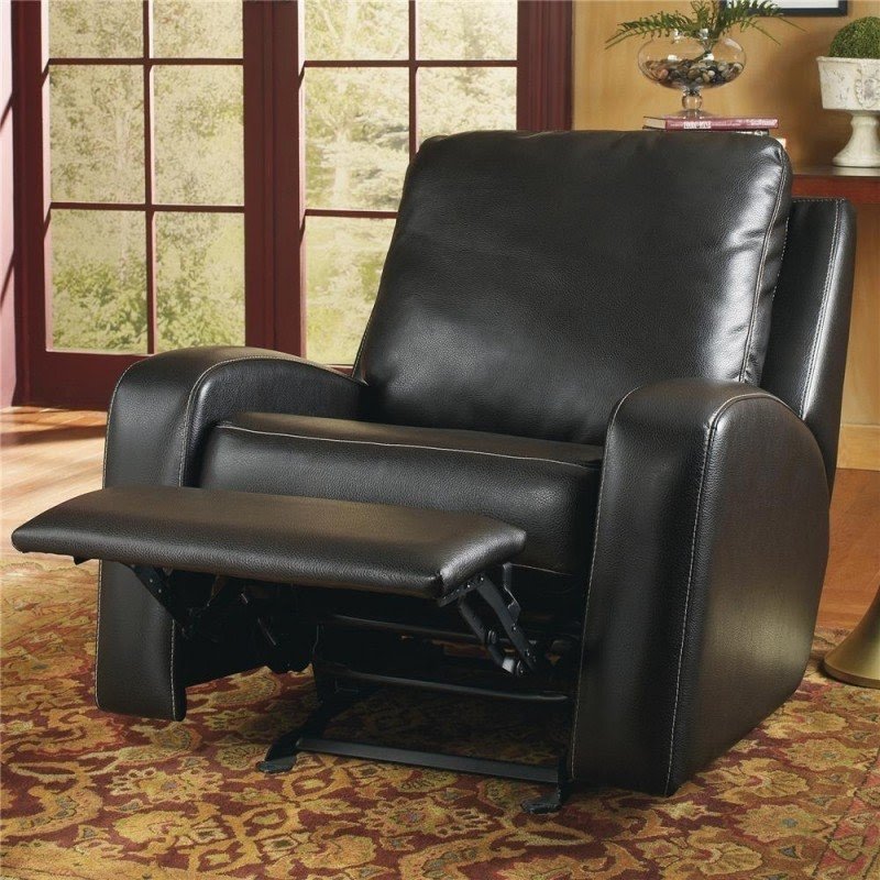 Glider chair leather