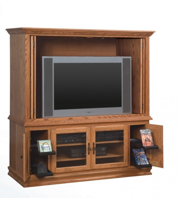 Heritage tv cabinets amish made entertainment center solid wood furniture