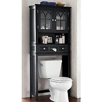 black toilet space saver