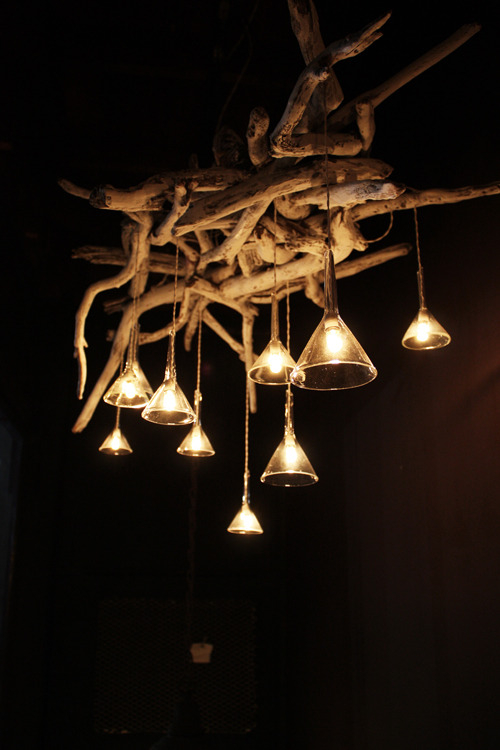 Rustic antler chandelier
