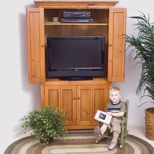 corner tv cabinet with doors to hide tv