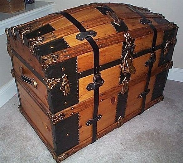 Vintage storage trunks and chests