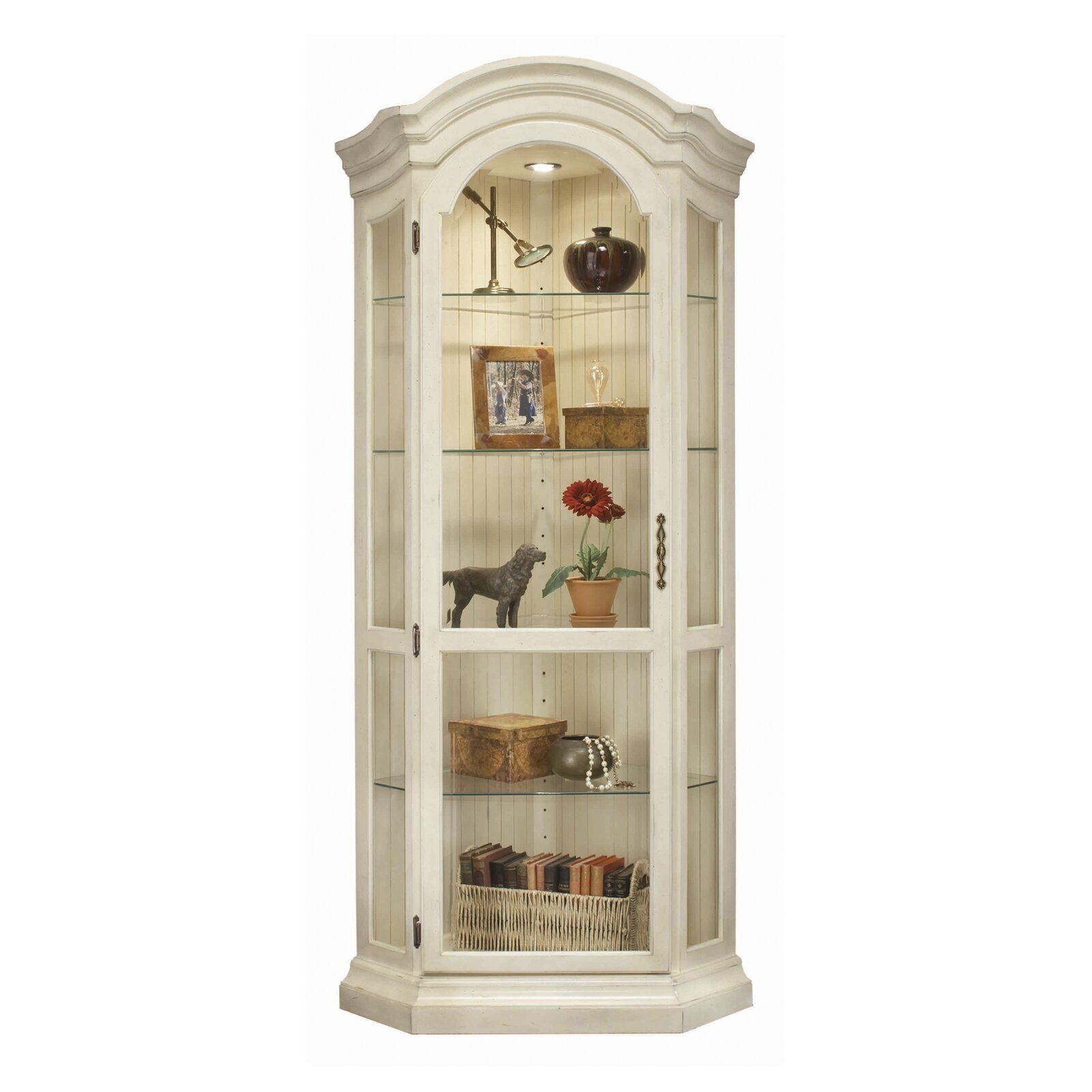 White Curio Corner Foter