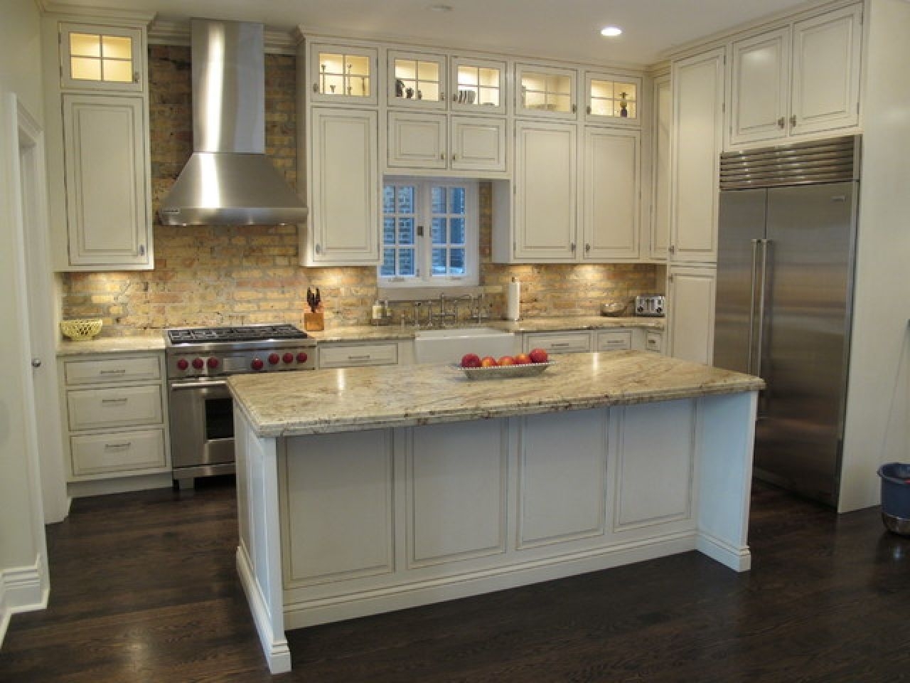 White Kitchen Island With Granite Top - Foter  Kitchen remodel small,  Kitchen remodel countertops, Kitchen layout