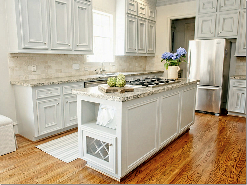 White Kitchen Island With Granite Top - Foter  Kitchen remodel small,  Kitchen remodel countertops, Kitchen layout