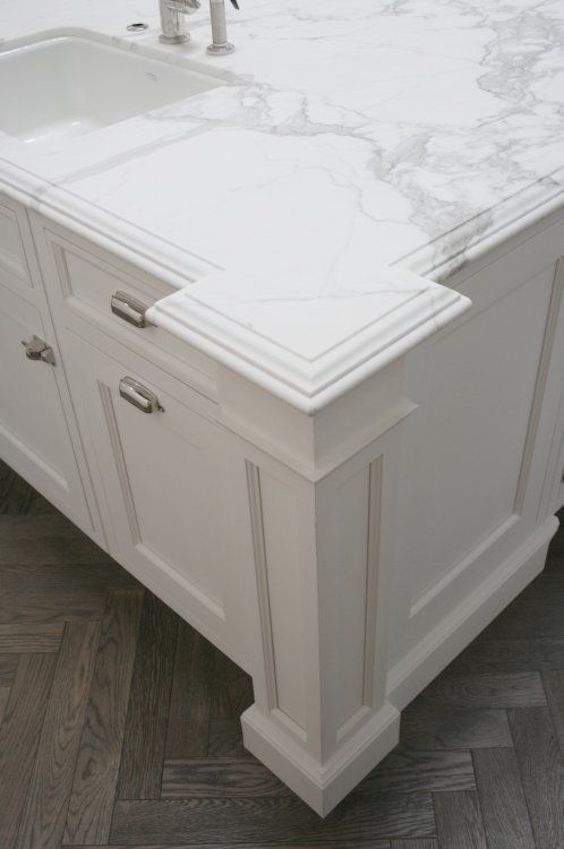 White Kitchen Island With Granite Top - Foter  Kitchen remodel small,  Kitchen remodel countertops, Kitchen layout