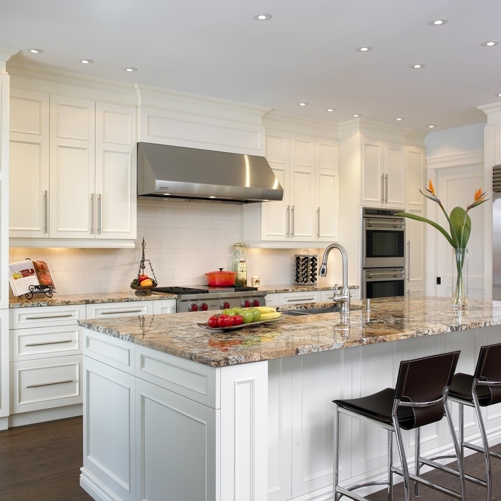 Cambridge White Portable Kitchen Island with White Granite Top – Kitchen  Furniture Company