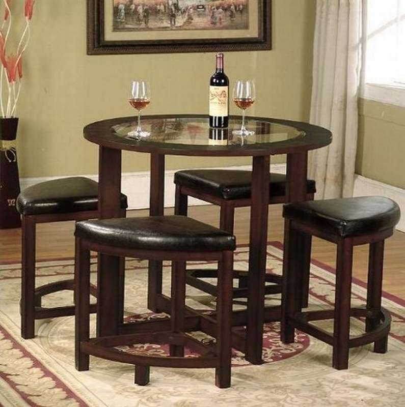 Wood dining table with glass top 17