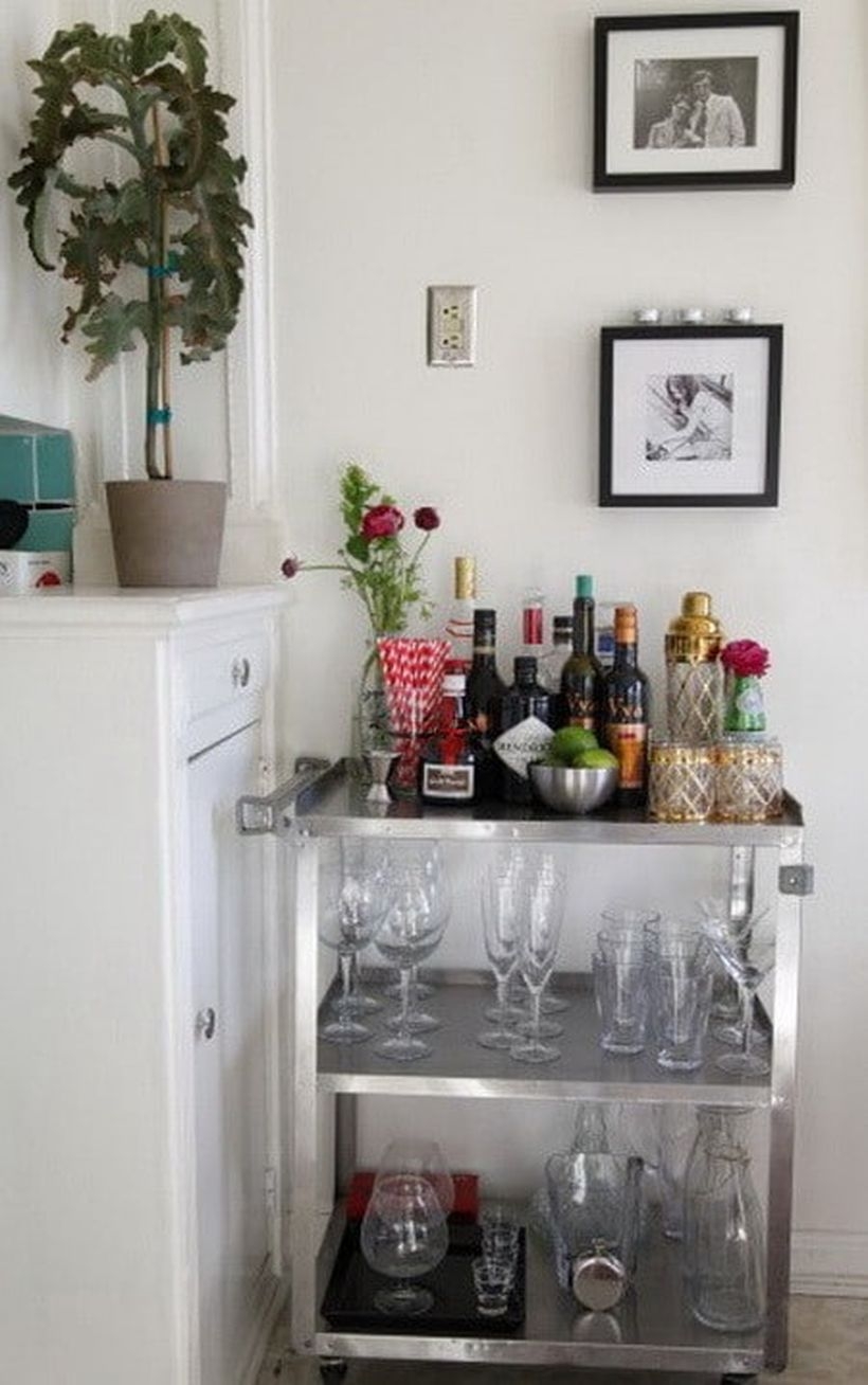 Yes You Can Fit A Bar In Your Tiny Apartment Living