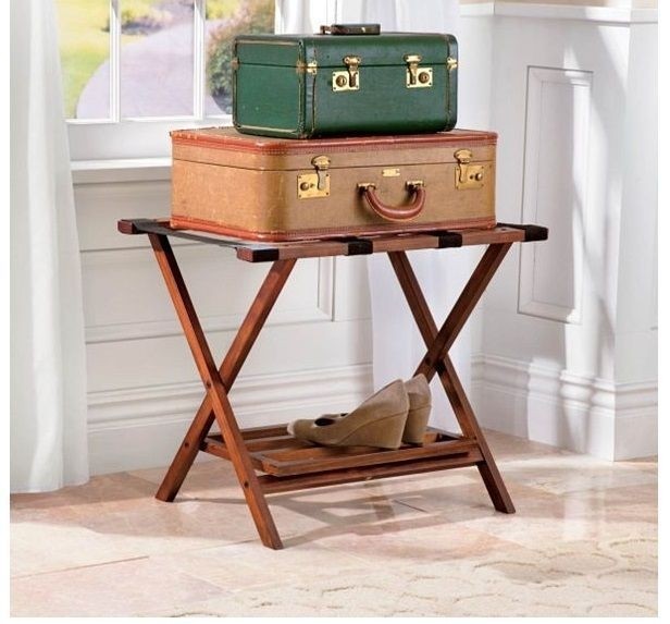 guest bedroom luggage rack