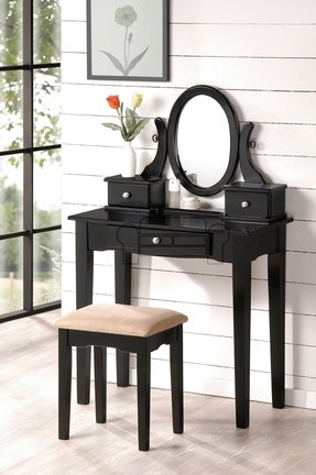 Black Vanity Desk With Mirror Ideas On Foter