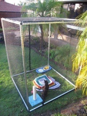 Cat enclosure low diy portable cat net run by petpadz