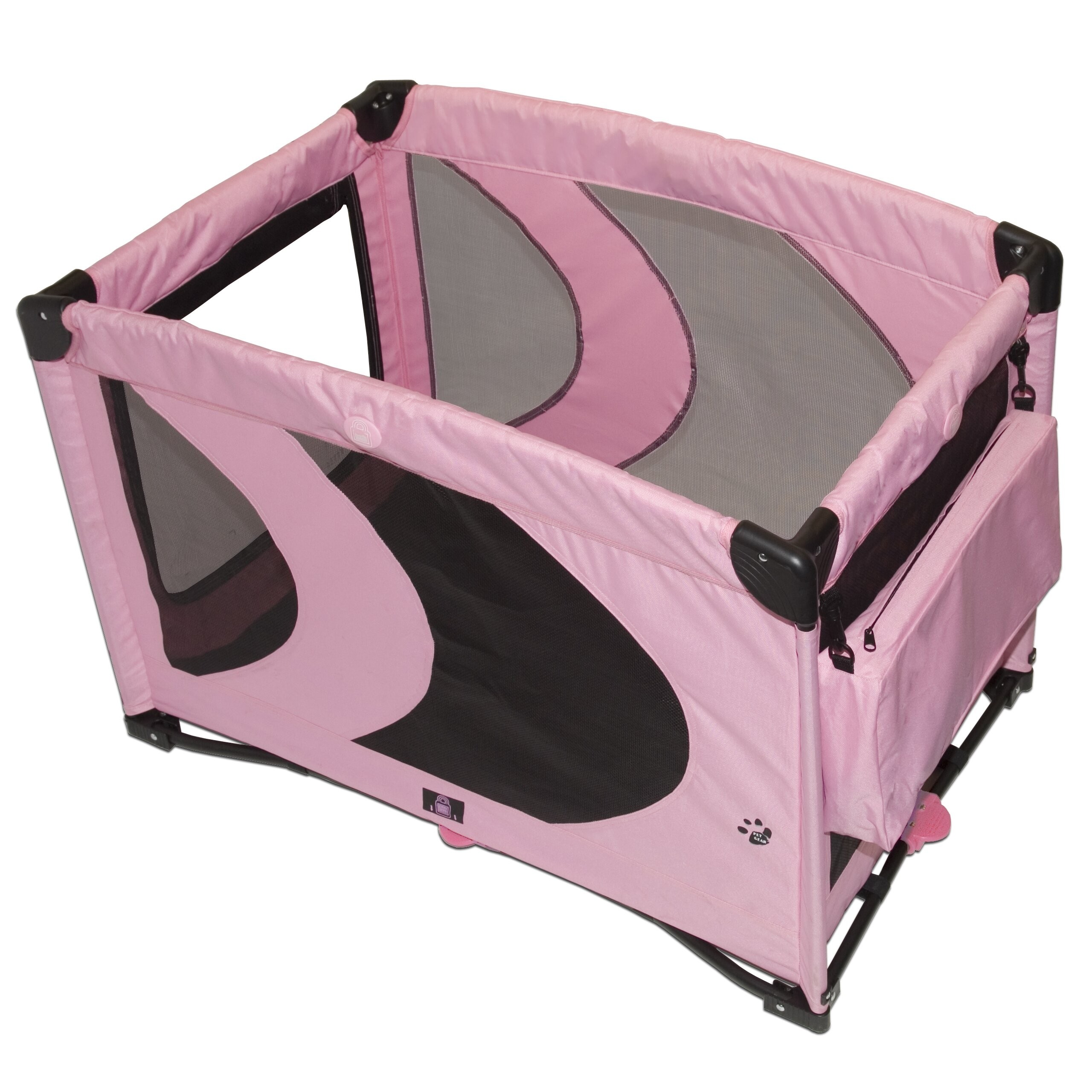 Cat pen in pink is ideal for confining kittens and