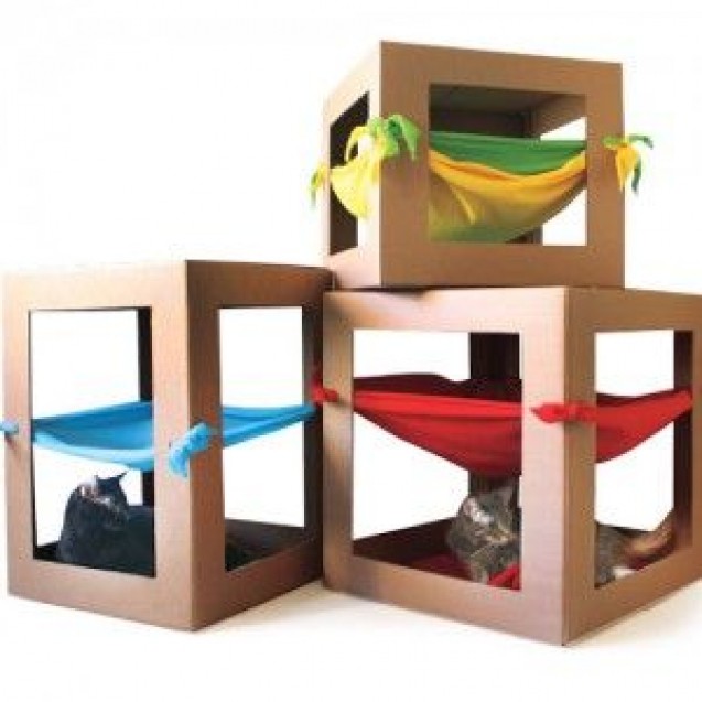 How to make a cat castle out of boxes